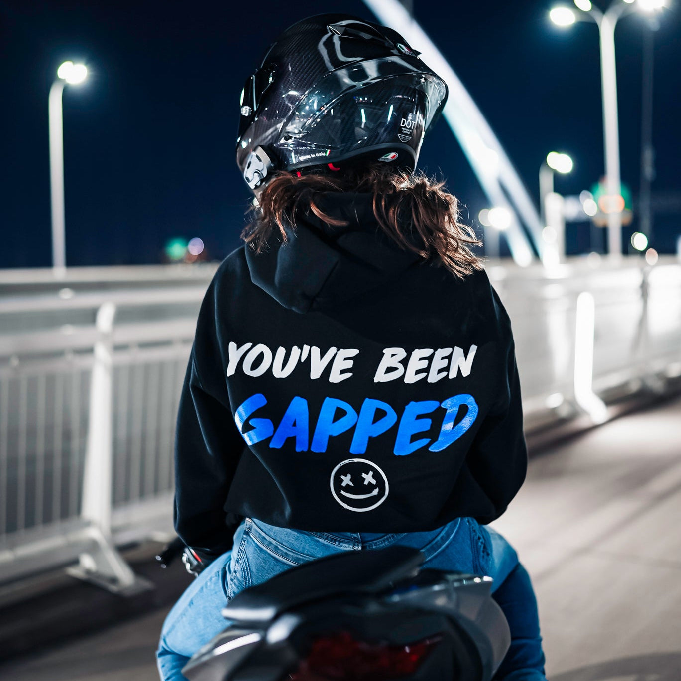 Gapped Hoodie - Blue