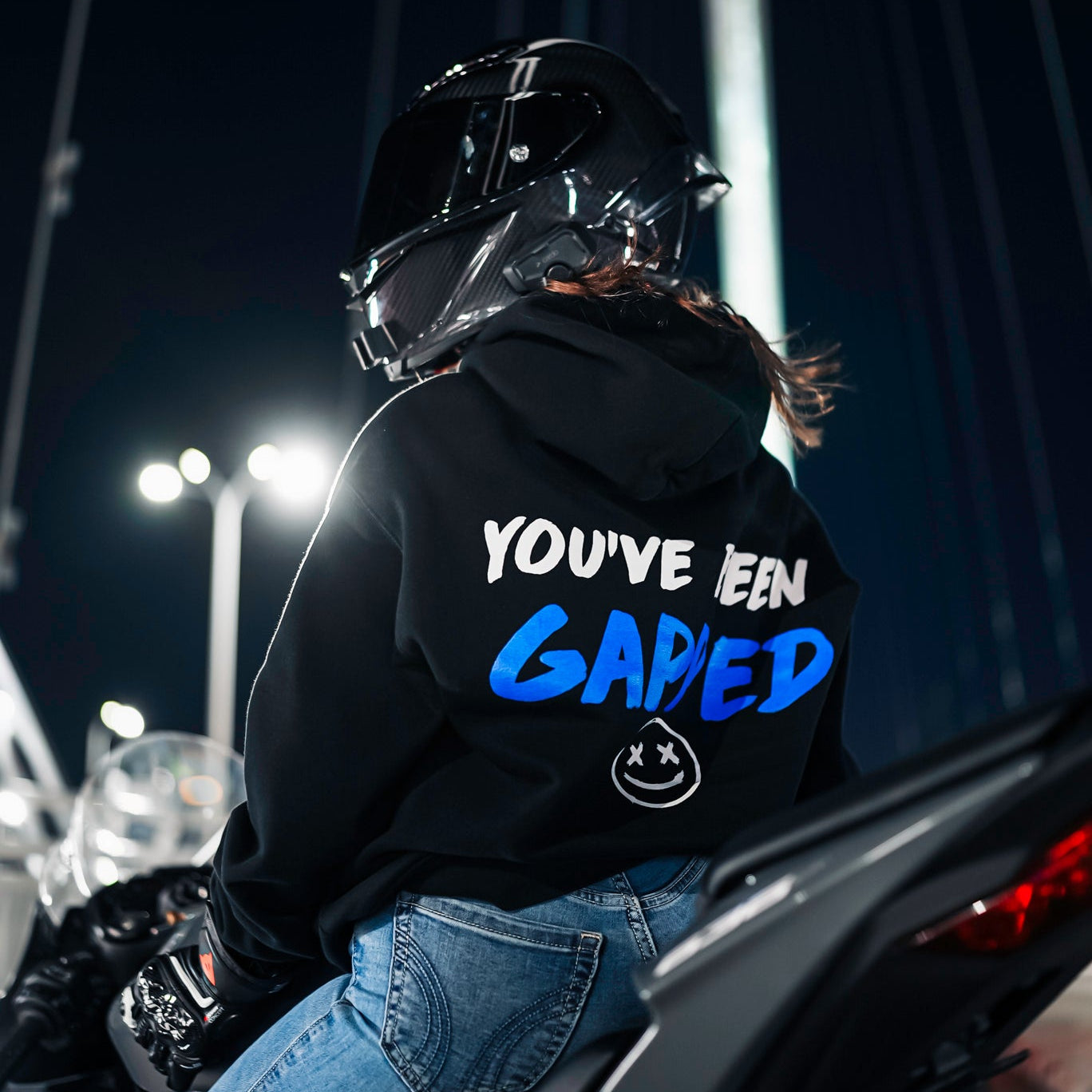 Gapped Hoodie - Blue