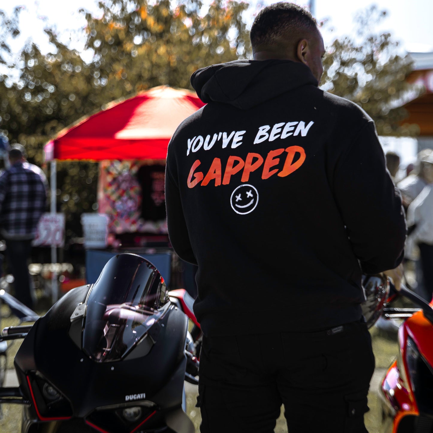Gapped Hoodie - Red