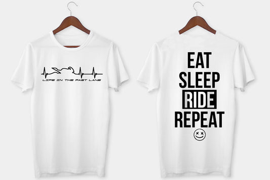 EAT SLEEP RIDE TEE