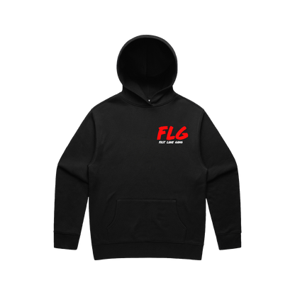 Gapped Hoodie - Red